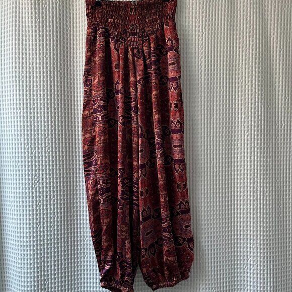 Misa Los Angeles boho multicolored harem pants NWOT lightweight summer vacation - Picture 1 of 5